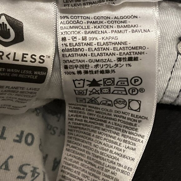 Men's Levis 541 Athletic Taper Fit Denim Jeans SZ 30x32 Black Stretch Modern - Picture 12 of 13